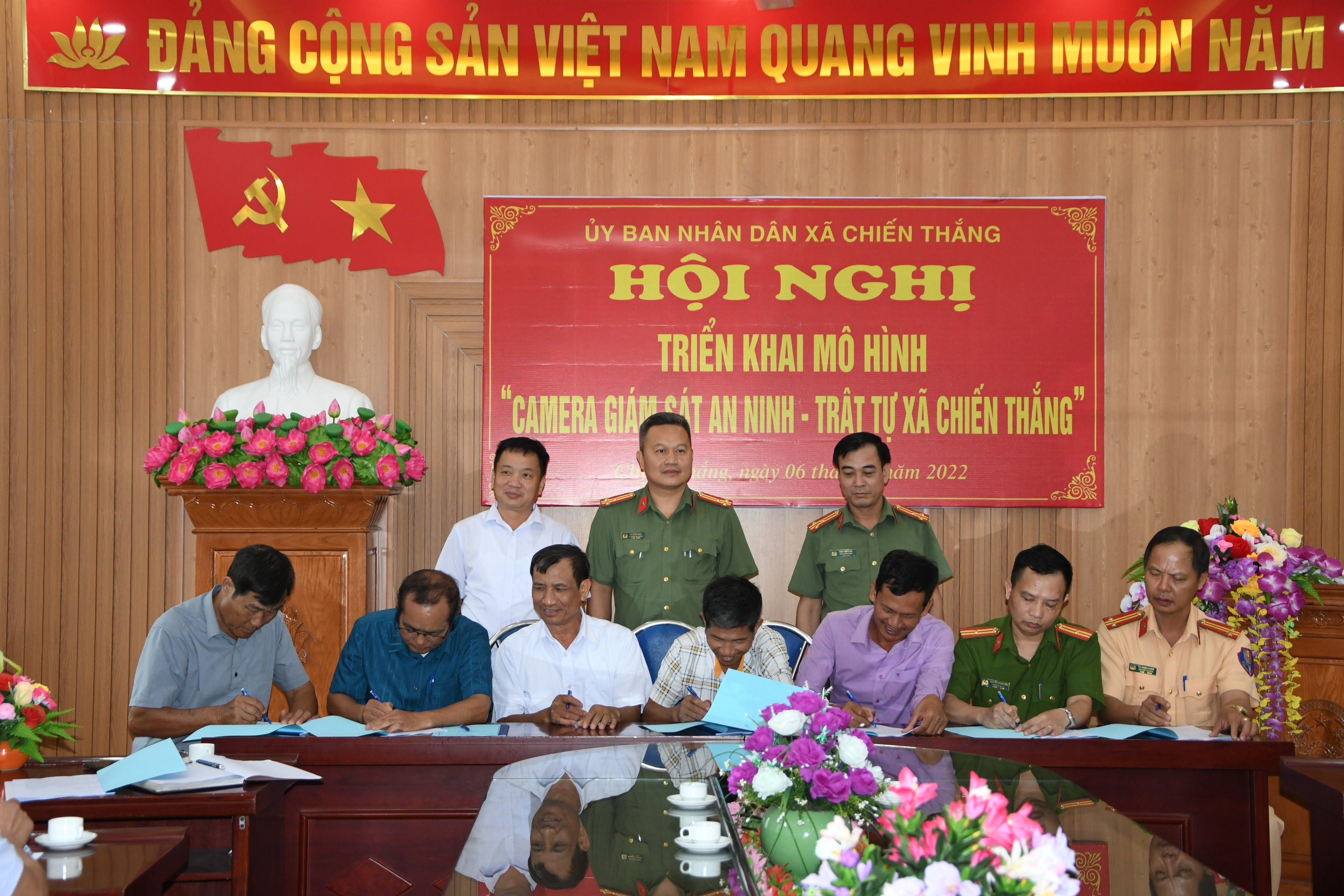 Triển khai mô hình Camera giám sát an ninh trật tự xã Chiến Thắng (An Lão)